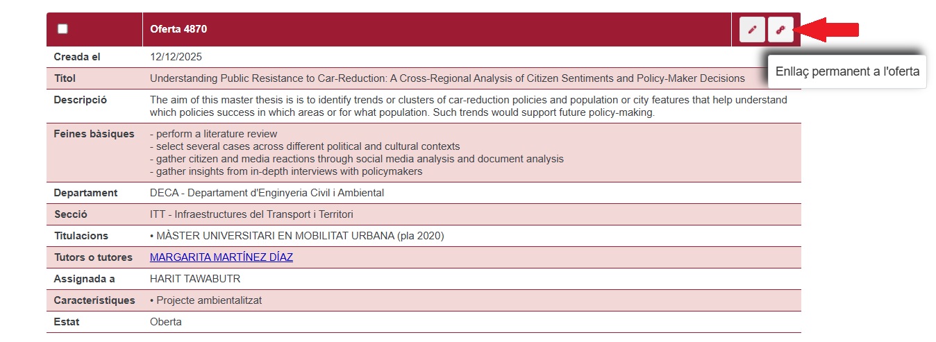 Enlla&ccedil; Permanent a TFE