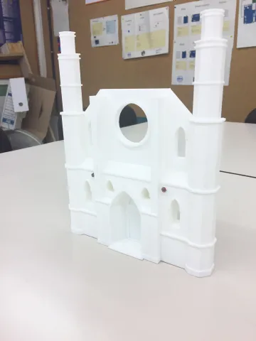 Model simplificat Bas&iacute;lica de Santa Maria del Mar